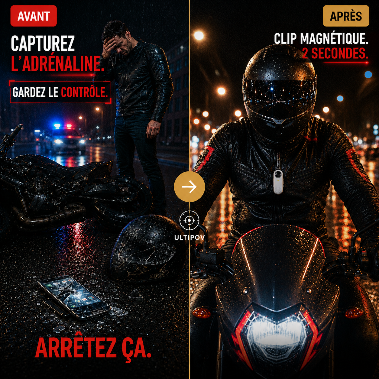 ULTIPOV — La Caméra POV Mains Libres N°1  Au Monde